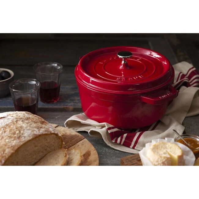 Cocotte rotonda - 24 cm, ciliegia