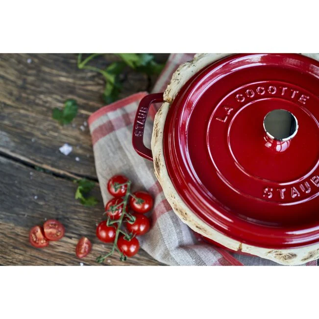Cocotte rotonda - 24 cm, ciliegia