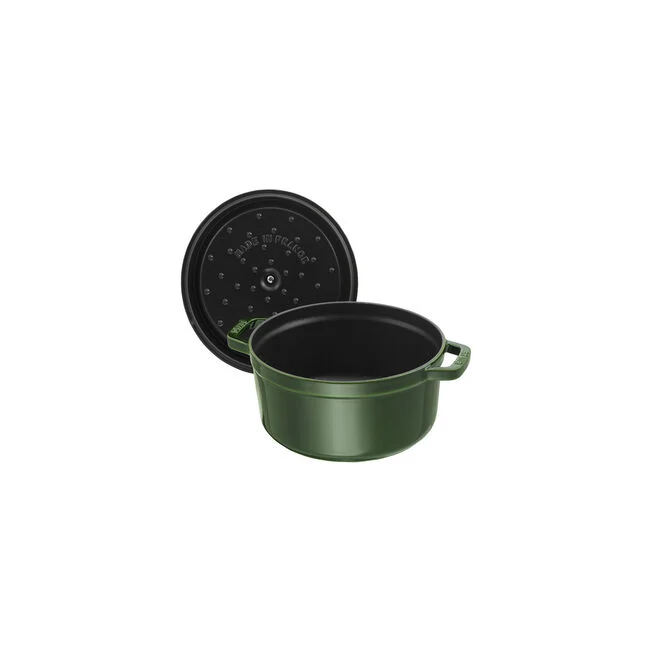 Cocotte rotonda - 26 cm, basilico