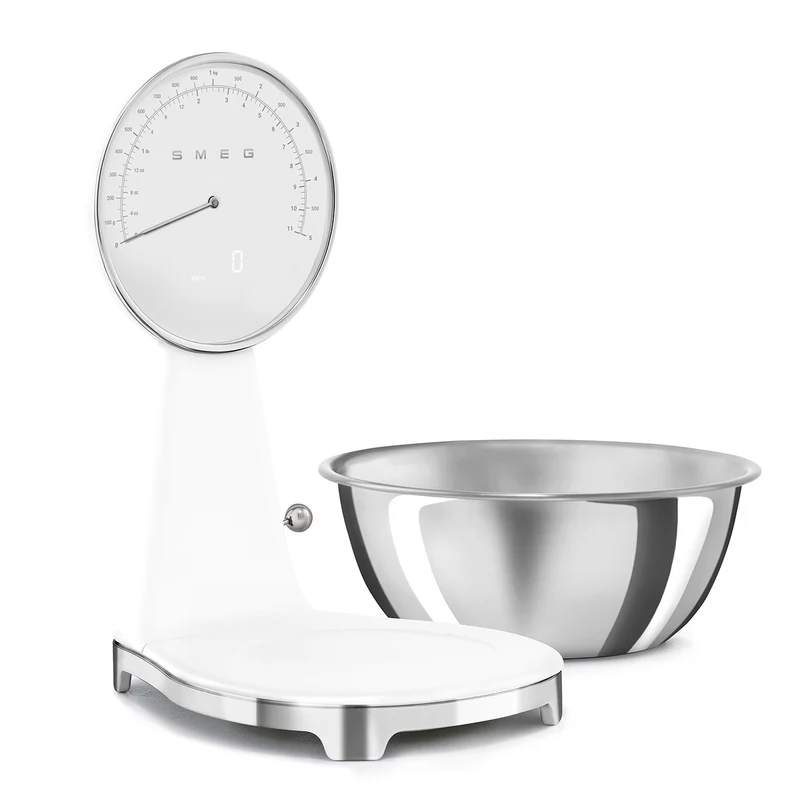 Bilancia da cucina - analogica e digitale / Bianco, Lucido