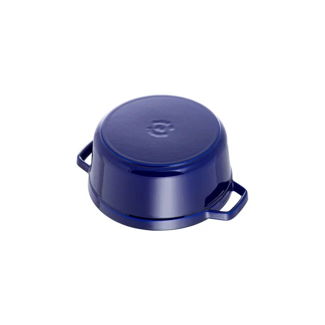 Cocotte rotonda - 24 cm, blu scuro