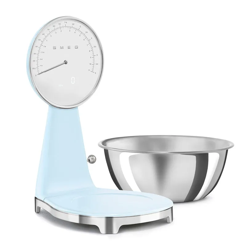 Bilancia da cucina - analogica e digitale / Azzurro, Lucido