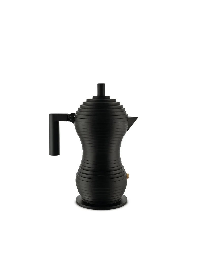 Alessi - PULCINA Caffettiera espresso in fusione di alluminio 1 tazza Nero