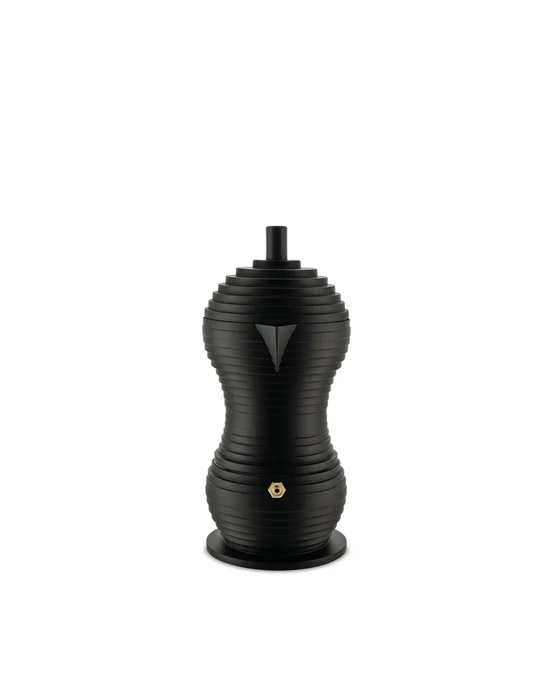 Alessi - PULCINA Caffettiera espresso in fusione di alluminio 1 tazza Nero