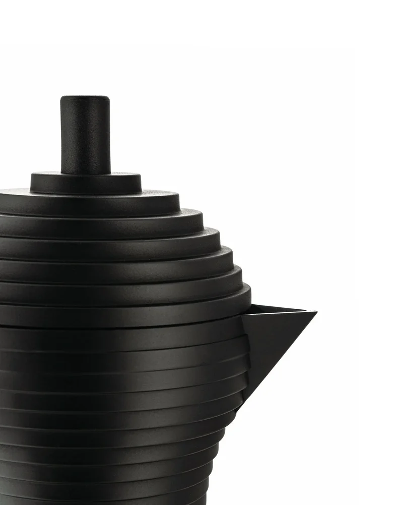 Alessi - PULCINA Caffettiera espresso in fusione di alluminio 1 tazza Nero
