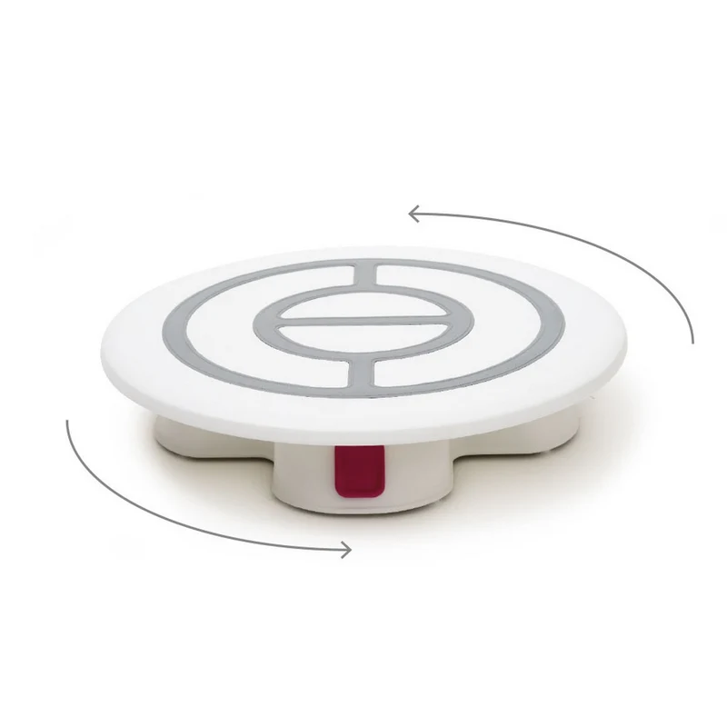 Piatto giratorta con base e blocco