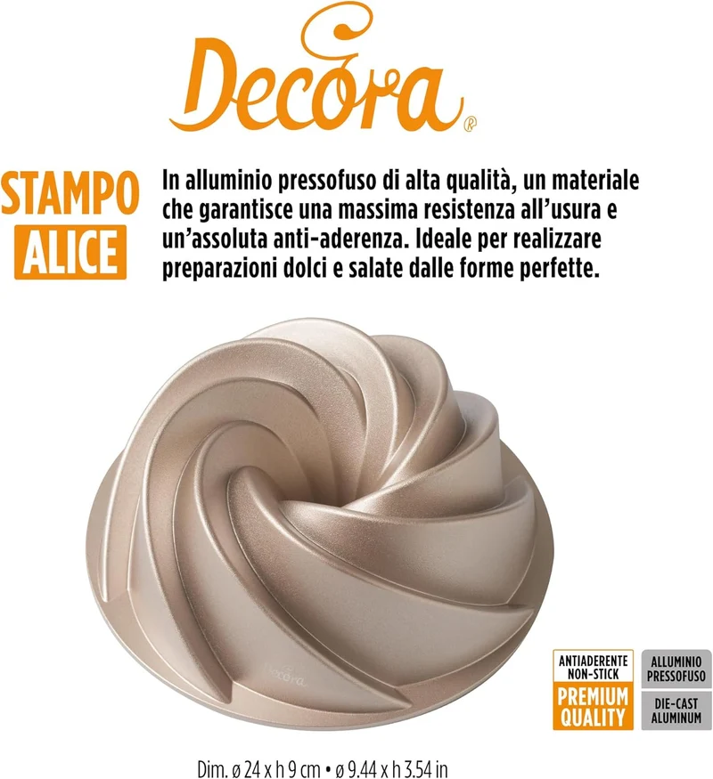 Stampo Alice - cm 24 x h 9 cm