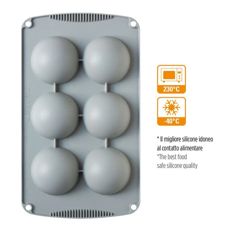 Stampo in silicone - Mezza Sfera 7 cm