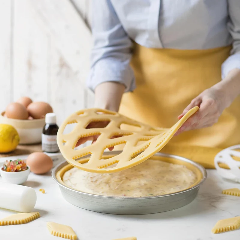 Stampi bordo svasato per pastiera e pizza - 28 cm X H 4