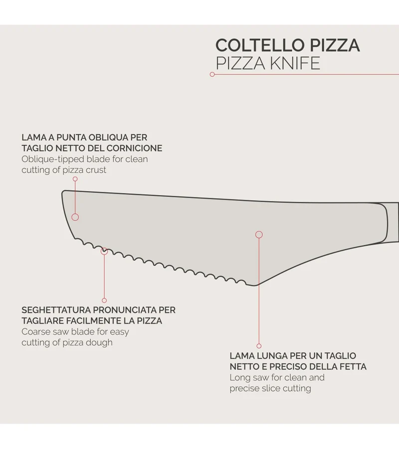 Coltello pizza Cateri Smart blister 6 pezzi