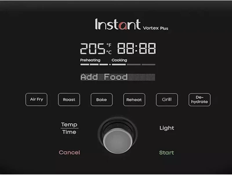 Instant Vortex Plus con ClearCook - Friggitrice ad aria calda-5,7 LT-6 in 1