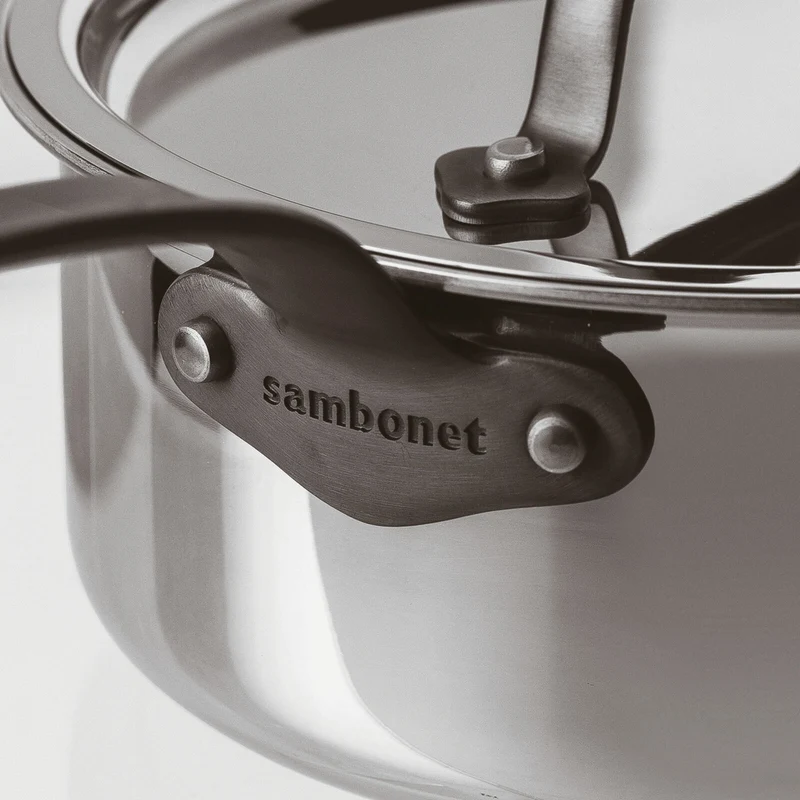 Home Chef Casseruola alta 1 manico con coperchio - Cm 16