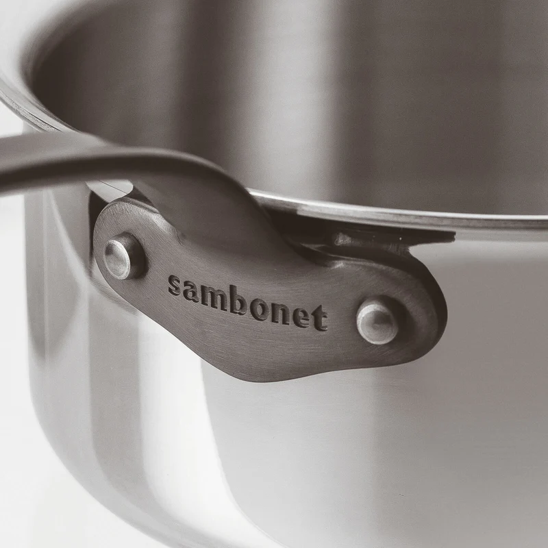 Home Chef Casseruola alta 1 manico con coperchio - Cm 16