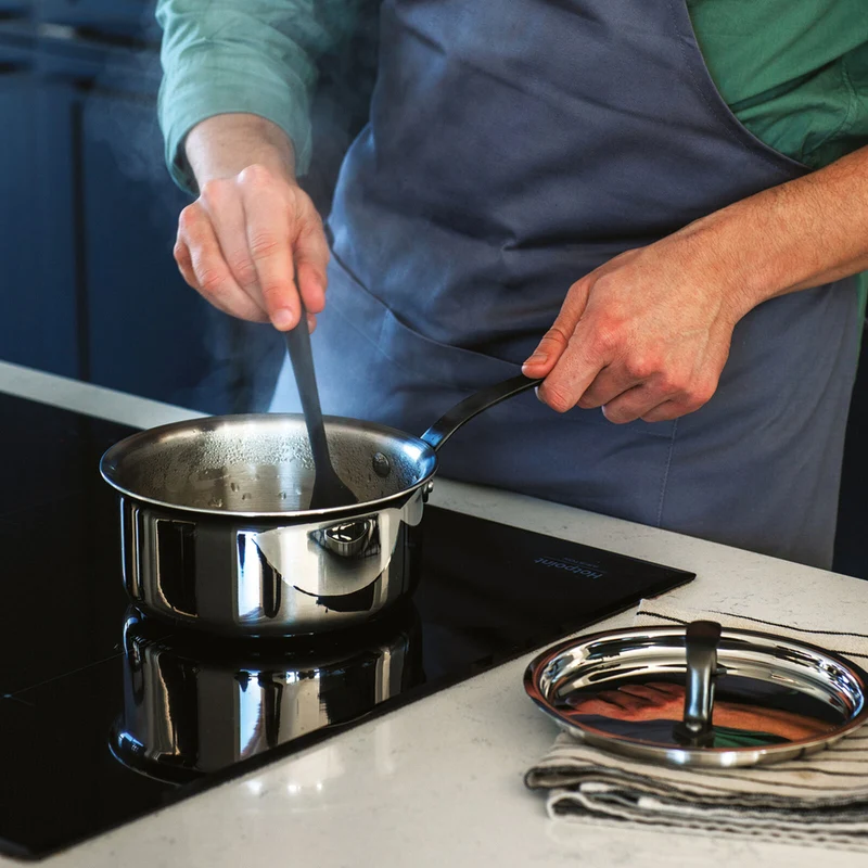Home Chef Casseruola alta 1 manico con coperchio - Cm 16