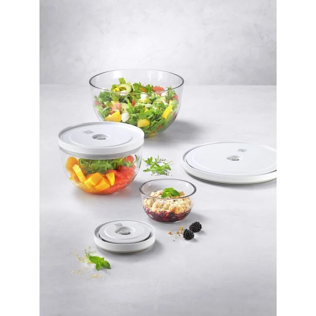 ZWILLING Fresh & Save BOWLS Set di ciotole sottovuoto S/M/L / 6-pz., vetro