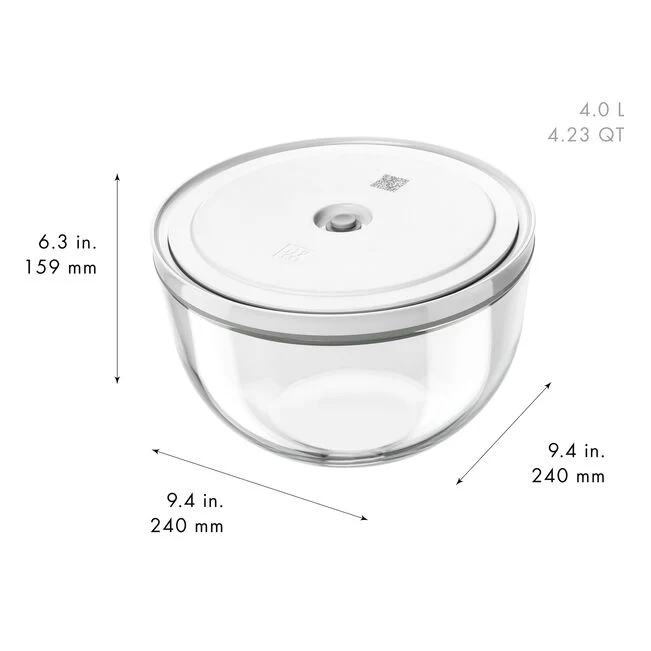 ZWILLING Fresh & Save BOWLS Set di ciotole sottovuoto S/M/L / 6-pz., vetro