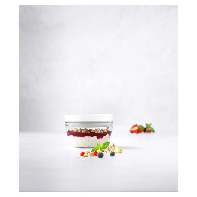 Fresh & Save BOWLS Ciotola sottovuoto S / 12 cm, Vetro, Trasparente