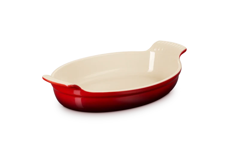 Pirofila ovale in gres vetrificato - 28 cm, 1.6L Ciliegia