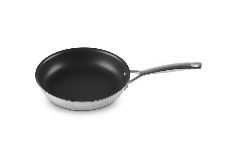 Set 2 padelle in acciaio inox, int. antiaderente - 20 e 24 cm