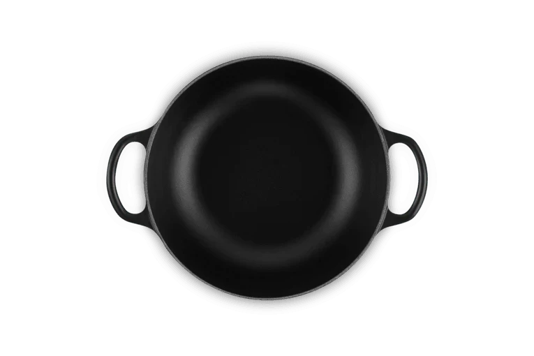 Marmitta Evolution in ghisa vetrif. con coperchio alto - 22 cm, 2.2L Matte Black