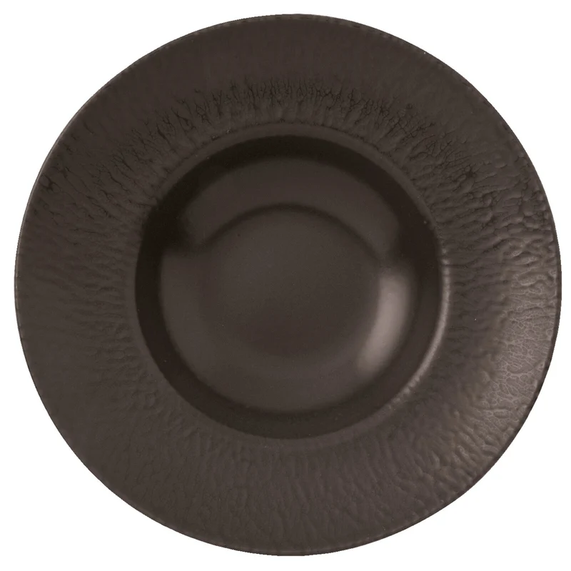 ONYX Piatto pasta in gres porcellanato - Nero 29,5 cm