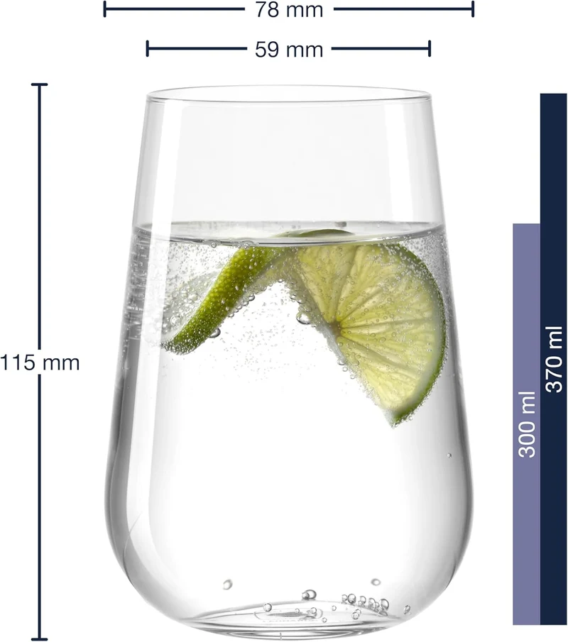 Set 6 Bicchieri Per Acqua - Paladino