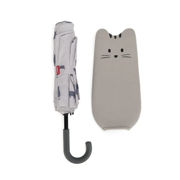 Ombrello Meowmbrella grigio