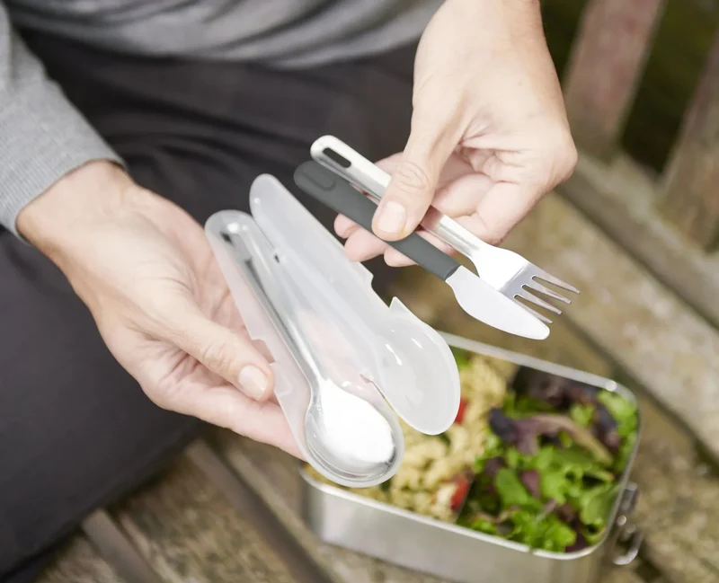 GoEat Stainless-steel Cutlery Set (Grey)