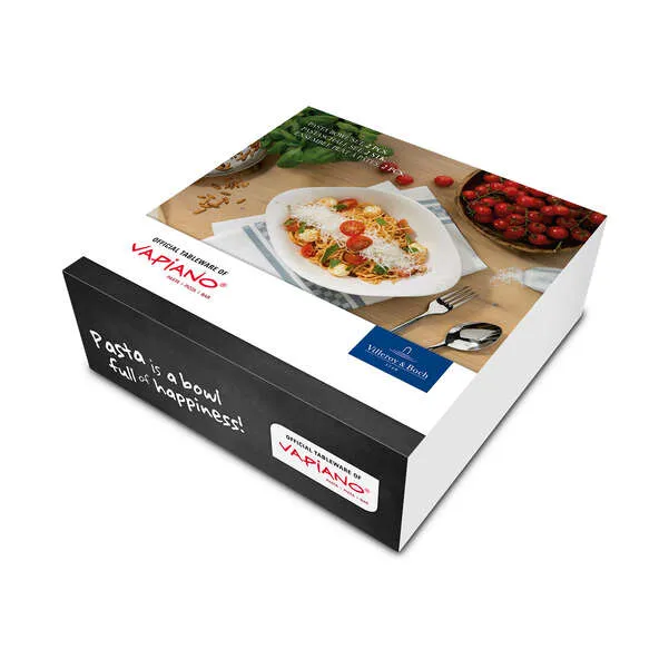 Villeroy & Boch - Vapiano set 2 Piatti da pasta bianco, 26,8 x 20 cm