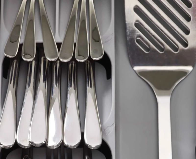 Contenitore per Posate Grigio