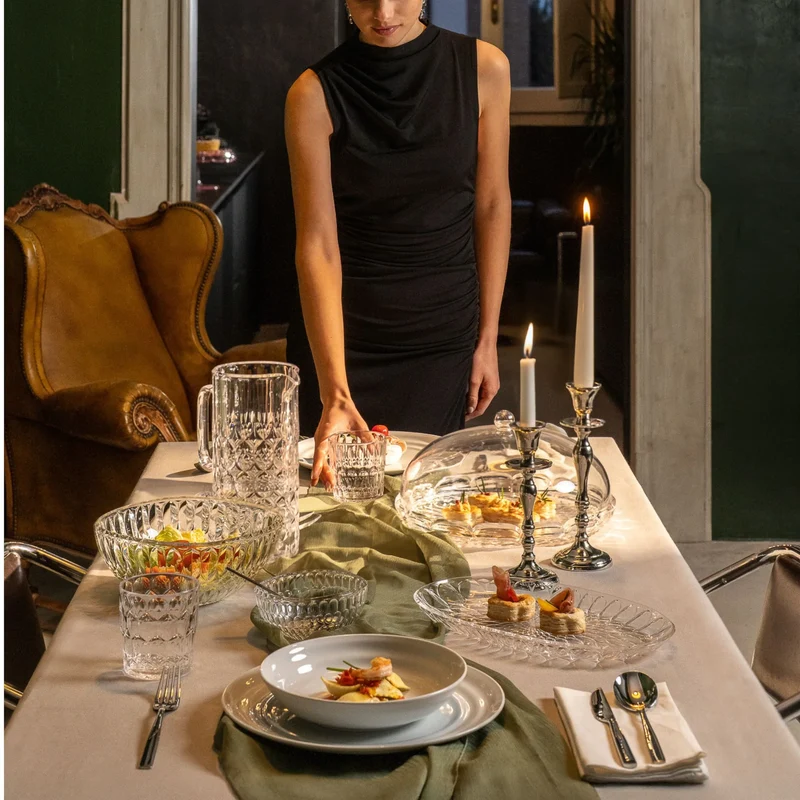 CARAFFA CON COPERCHIO "VANITY" - Transparent