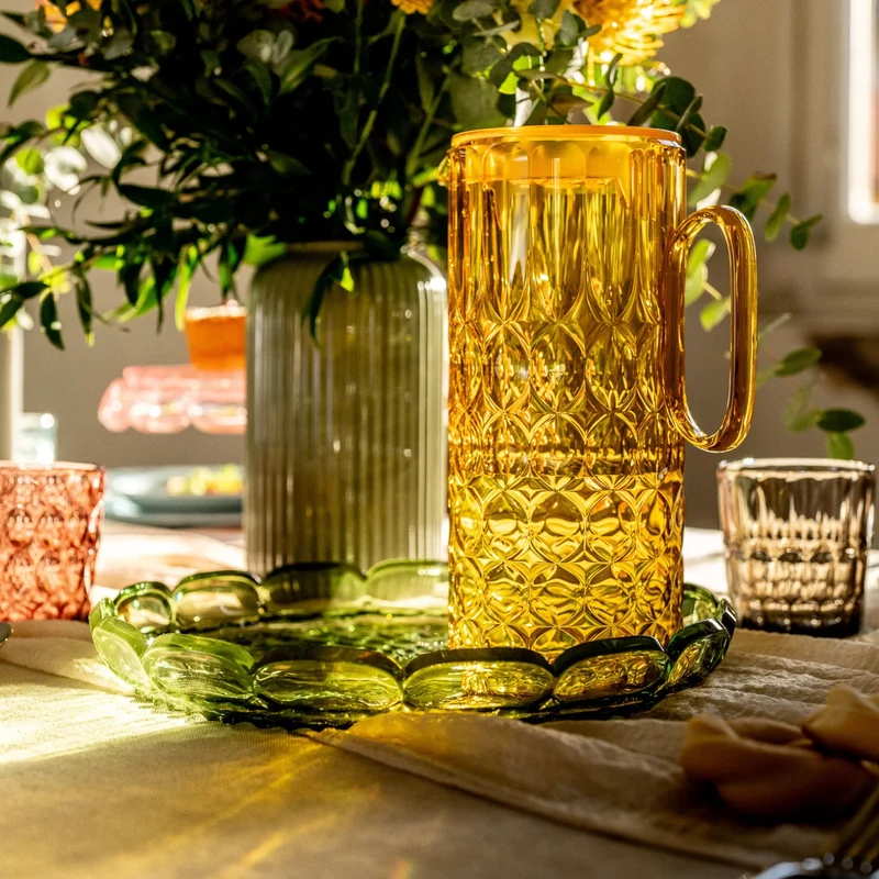CARAFFA CON COPERCHIO "VANITY" - Saffron Yellow