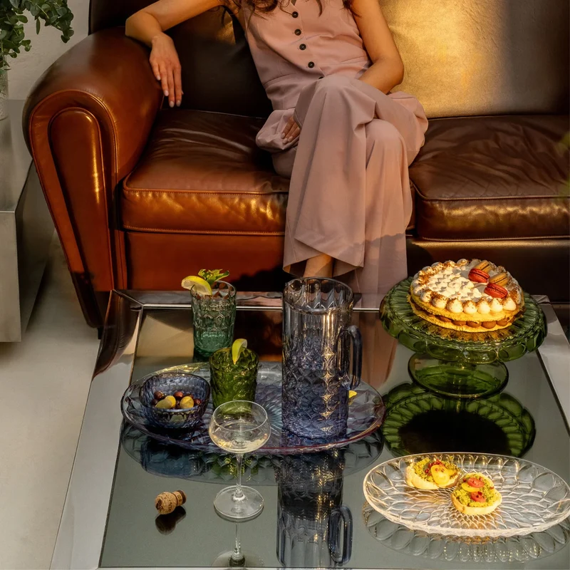 CARAFFA CON COPERCHIO "VANITY" - Denim Blue