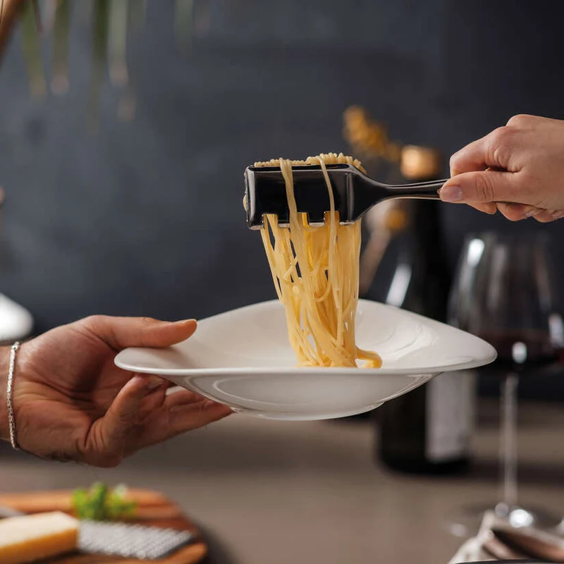 Vapiano Piatto da pasta bianco, 25,1 x 20,3 cm, Premium Porcelain