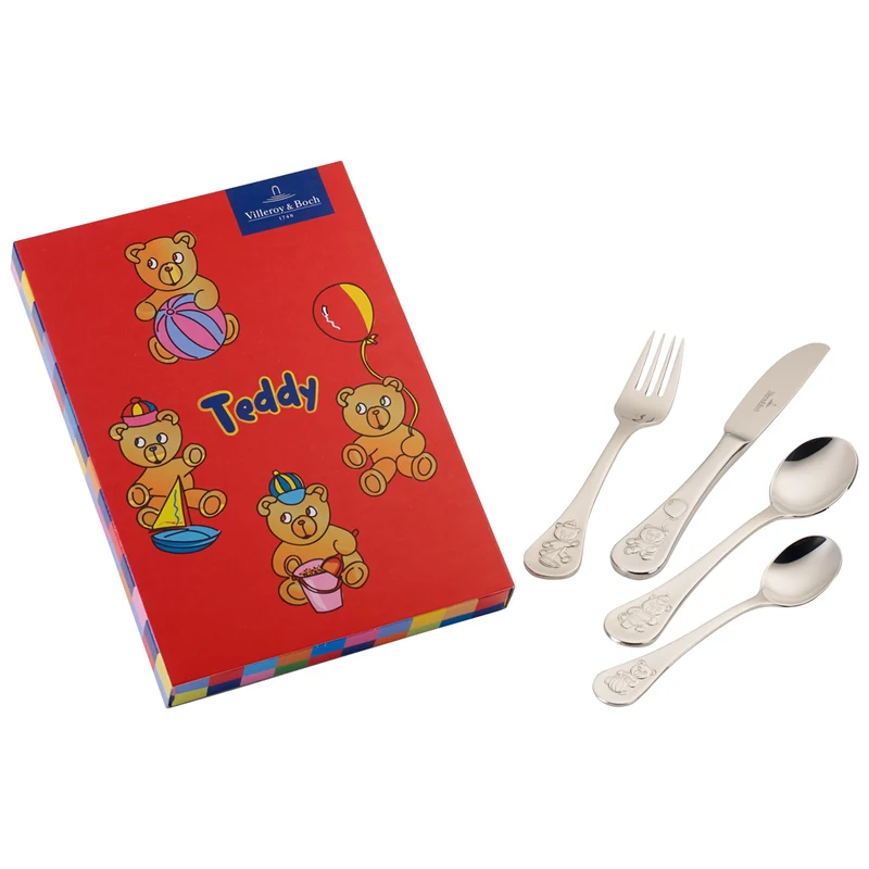 KID'S DINING Posate per bambini - Acciaio inox SET 4 PZ