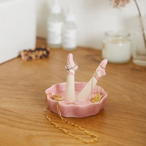 Porta anelli Happy Legs Dance ceramica