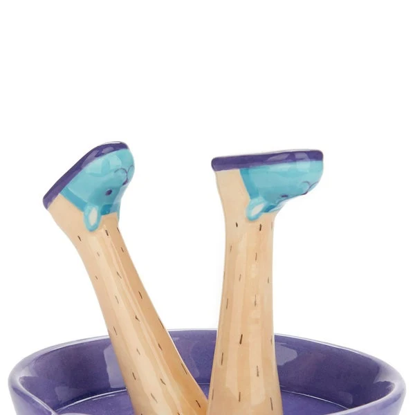 Porta anelli " Happy Legs Weekend " in ceramica