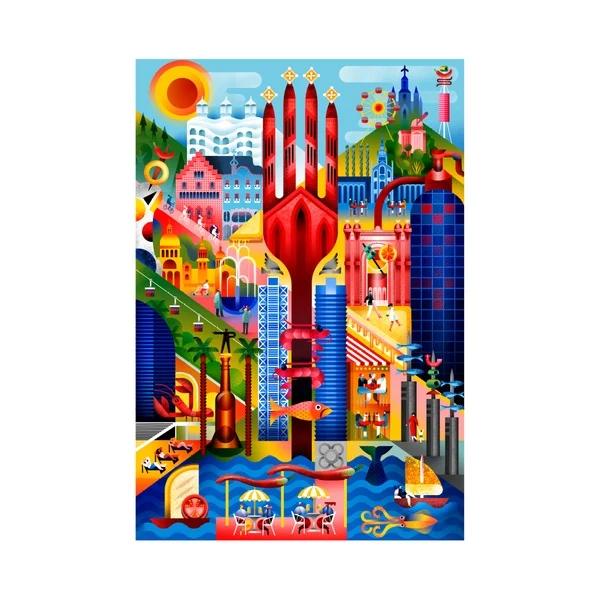Puzzle Barcelona - 1000 pz