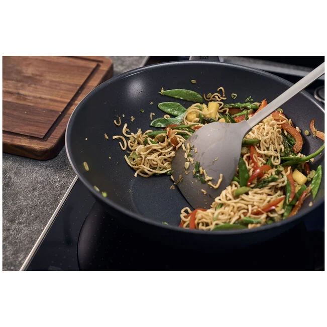 MADURA PLUS Wok 30 cm, alluminio, Antiaderente, base dura Titanio senza Pfas