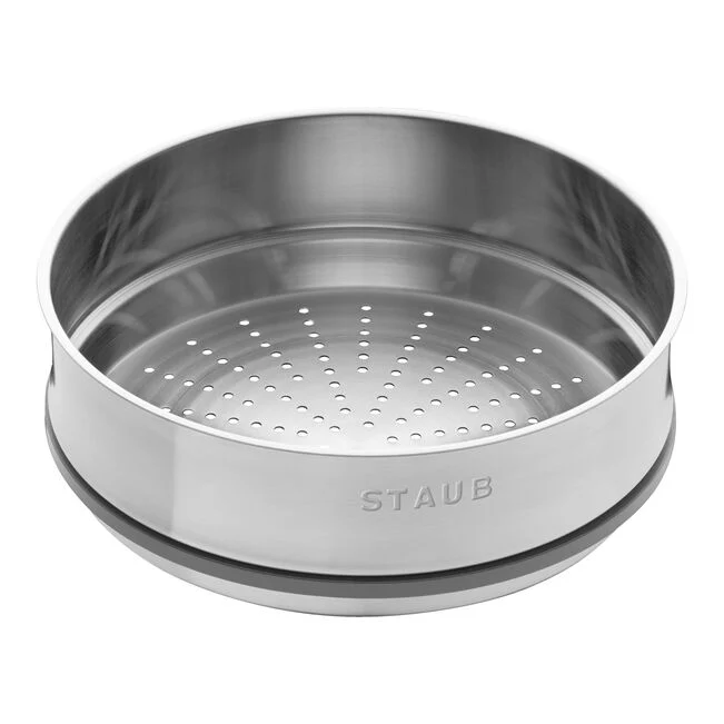 Staub La Cocotte Cocotte con cestello a vapore rotonda - 26 cm, nero