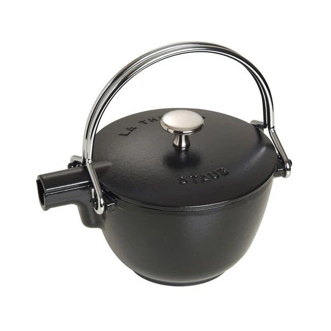 Teiera rotonda - 1,1 l, ghisa - colore nero