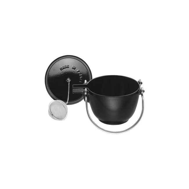 Teiera rotonda - 1,1 l, ghisa - colore nero
