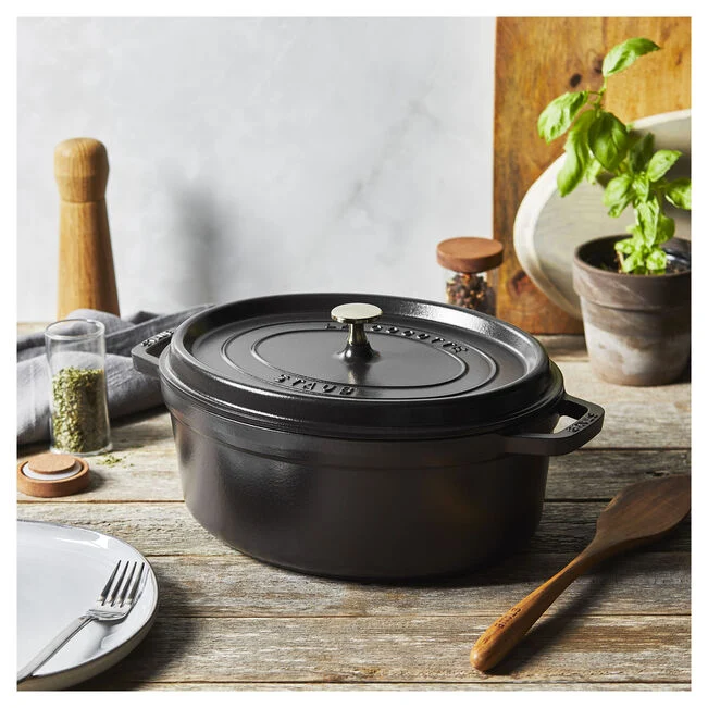 Cocotte ovale - 31 cm, Nera