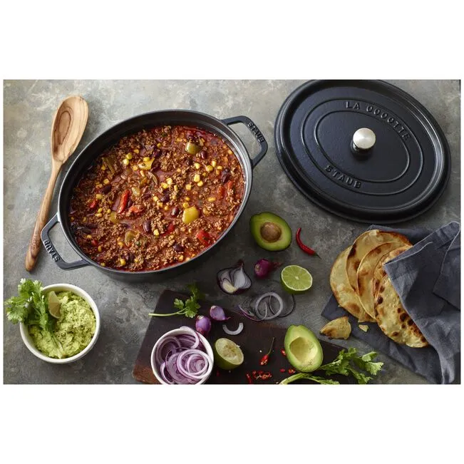 Cocotte ovale - 31 cm, Nera