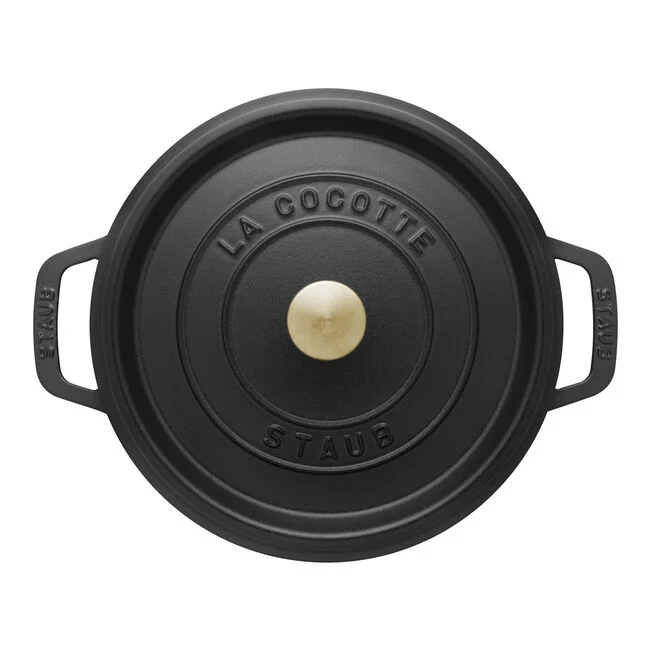 Cocotte rotonda - 24 cm, nero