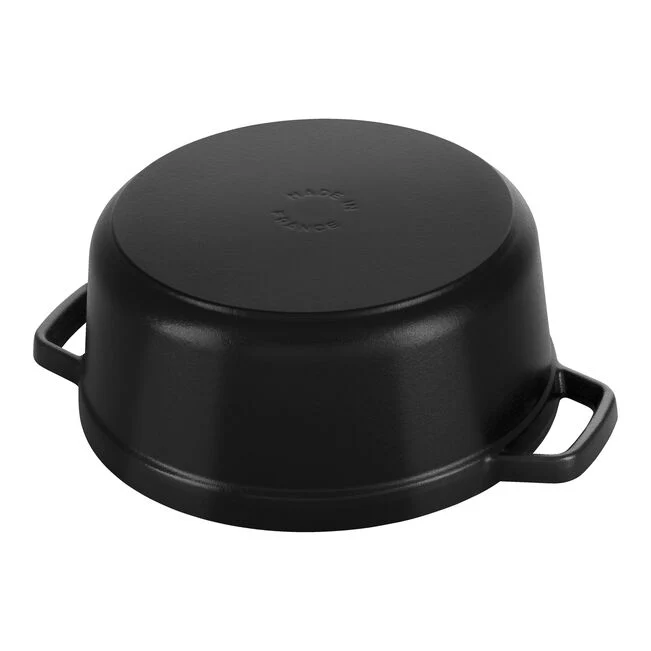Cocotte rotonda - 24 cm, nero