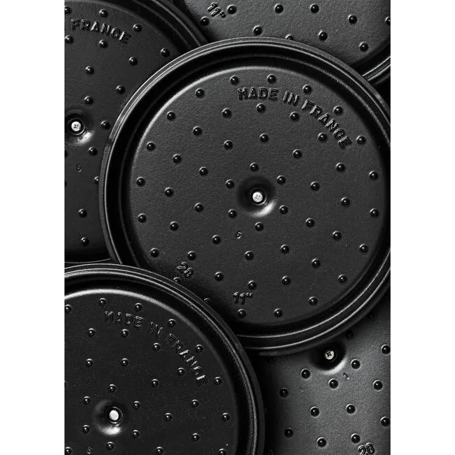 Cocotte rotonda - 24 cm, nero