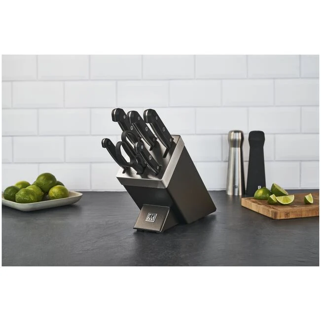 GOURMET Set di coltelli con ceppo - 7-pz. - Grigio