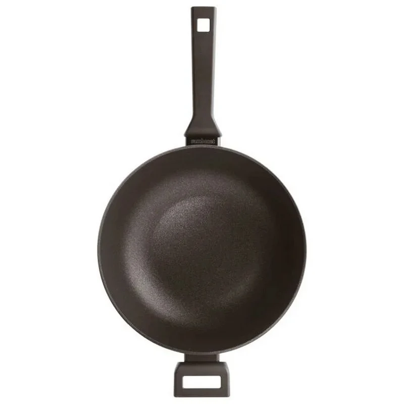 Sambonet Wok 1 Manico C/Coperchio Titan Pro Double Induction Alluminio