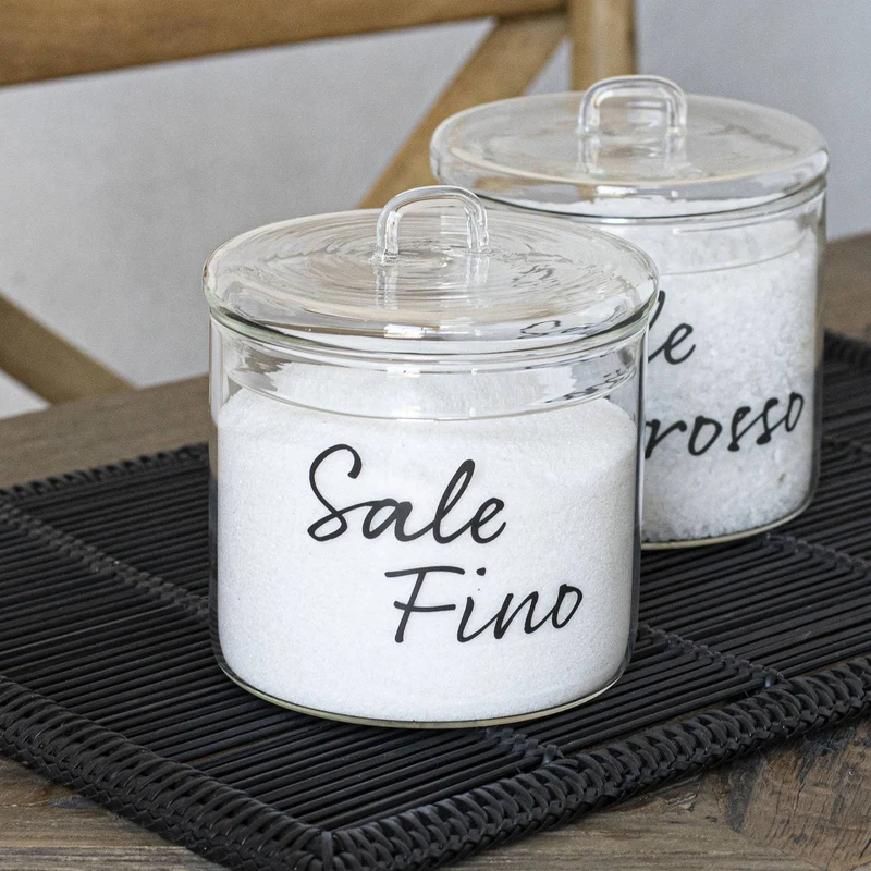 Barattolo in Vetro " Sale fino "